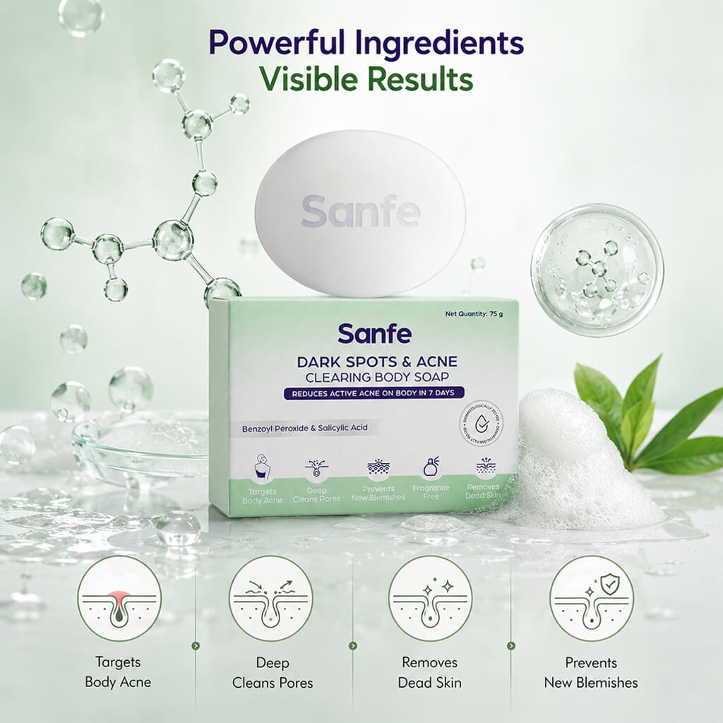Dark Spots & Acne Clearing Body Soap - Pack of 3