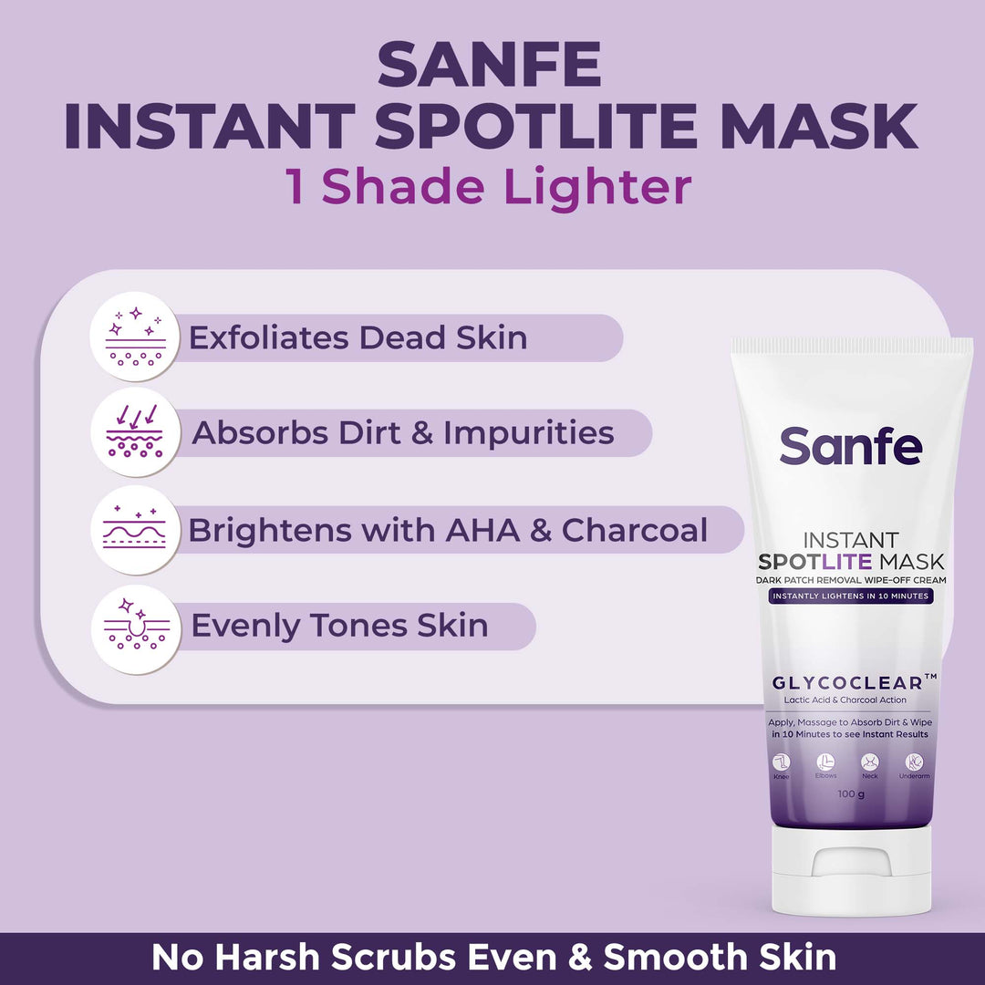 Dark Spots Eraser Combo - Instant Spotlite Mask & Instant Tan & Dead Skin Removal Gel