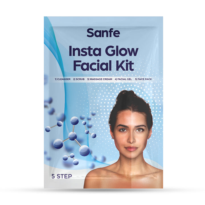 Sanfe Insta Facial Kit | 5-Step Facial Magic for Oily, Dull & Tanned Skin