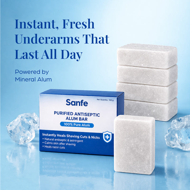 Sanfe Purified Alum Bar (Pack of 5)