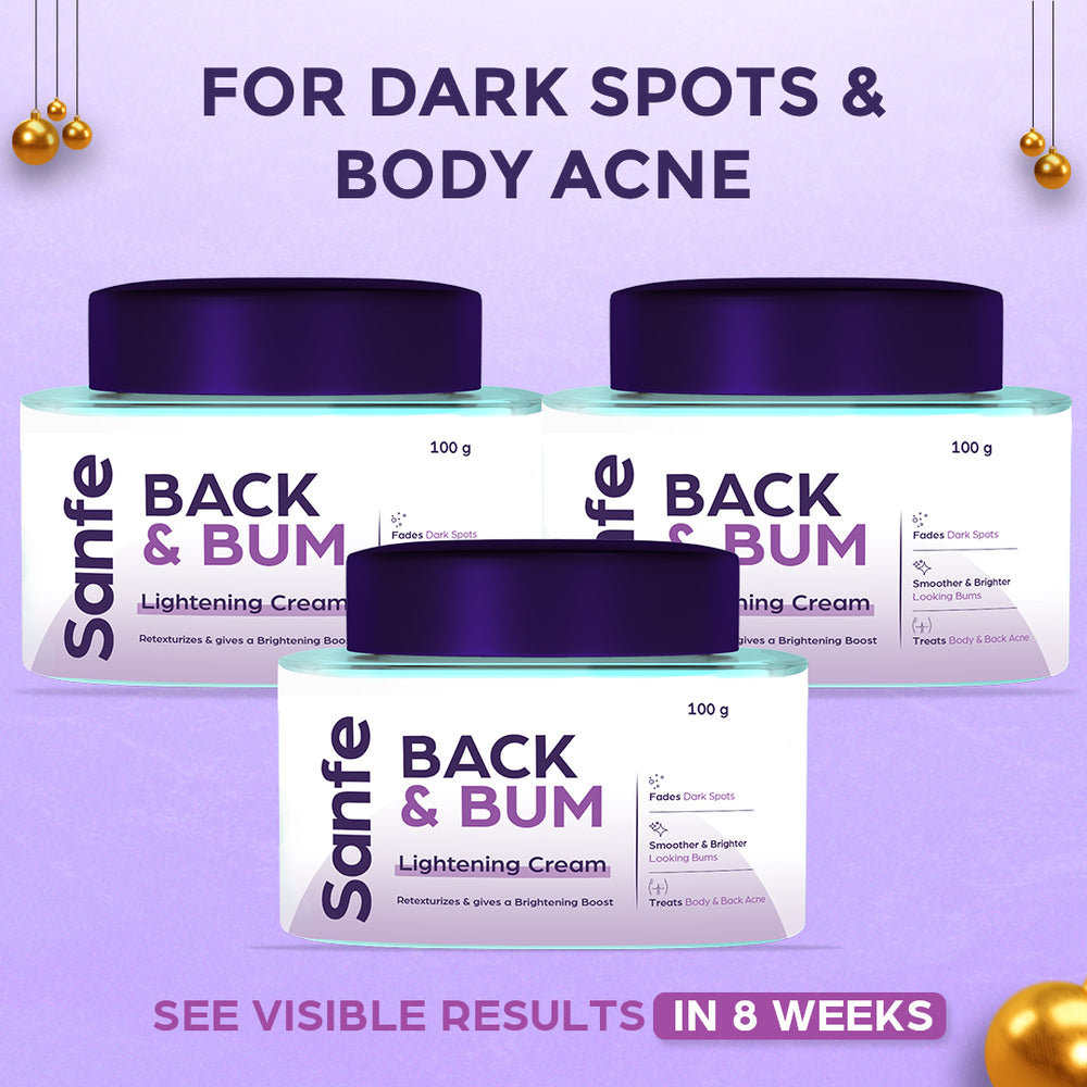 Back and Bum lightening Cream - 100gm (Pack of 3)