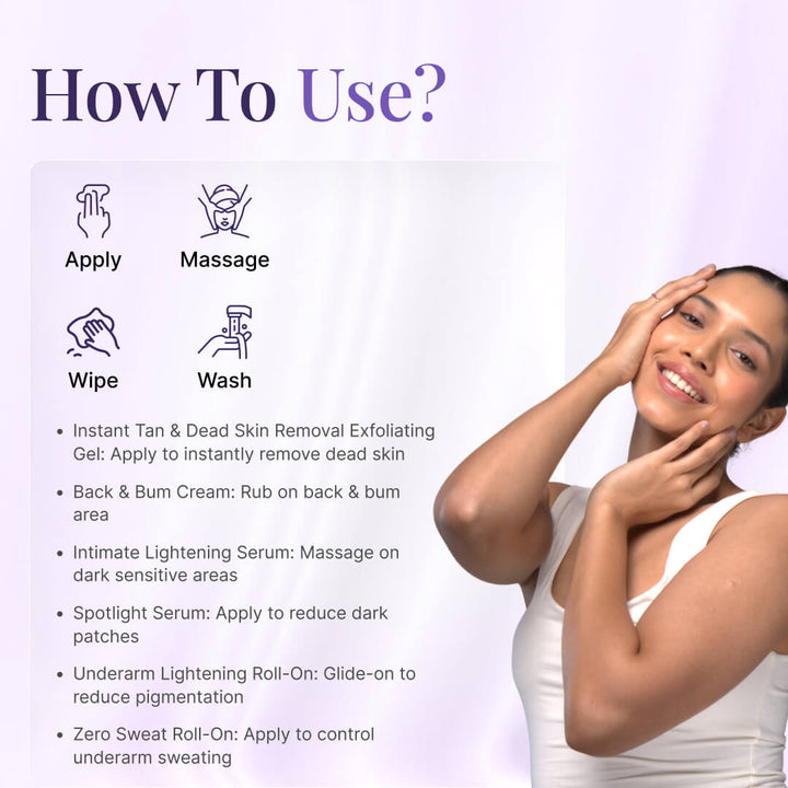 Bikini, Underarm & Intimate Glow Care Combo