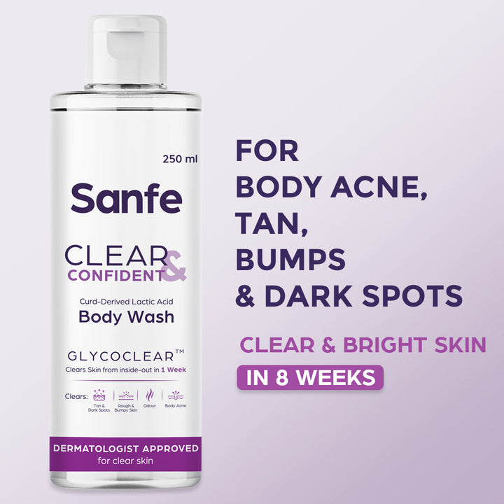 Sanfe Glycolic Acid Body Wash - 250ml