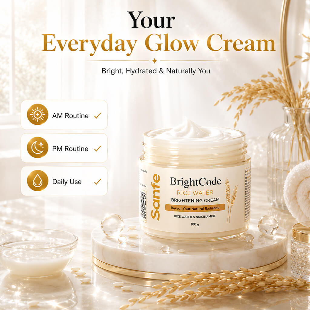 Sanfe BrightCode Rice Water Skin Brightening Cream