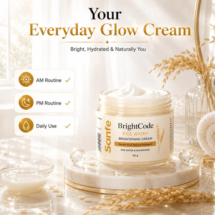 Sanfe BrightCode Rice Water Skin Brightening Cream
