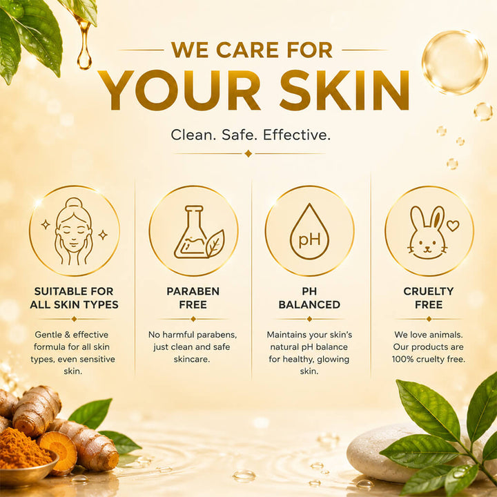 Sanfe Bright glow body wash with Kojic acid & Turmeric (Pack of 6)