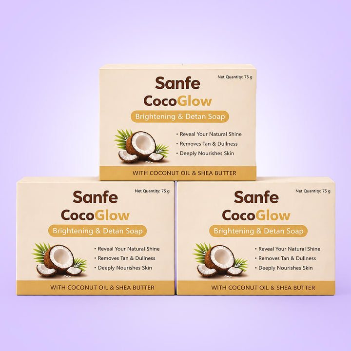 Sanfe Cocoglow Brightening & Detan Soap (Pack of 3)