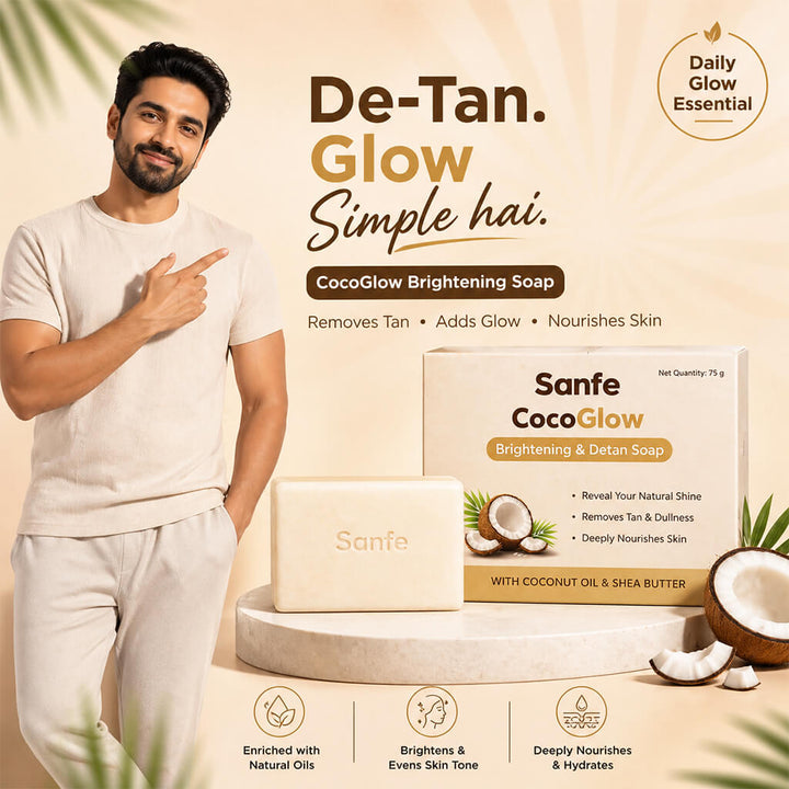 Sanfe Cocoglow Brightening & Detan Soap (Pack of 3)
