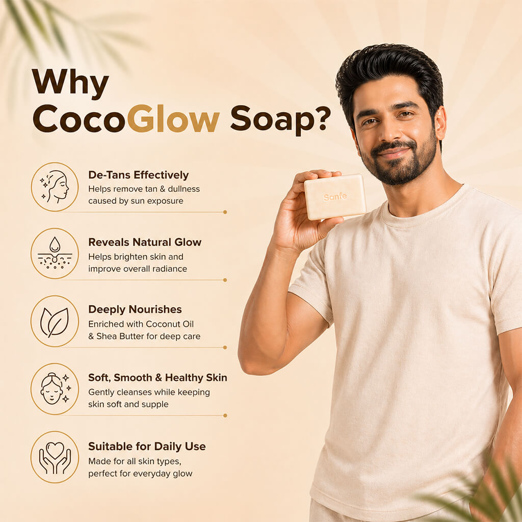 Sanfe Cocoglow Brightening & Detan Soap (Pack of 3)