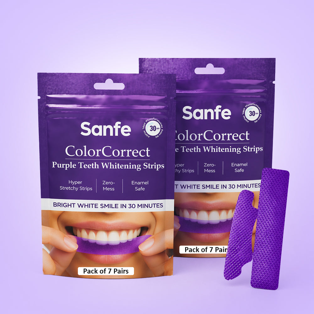 Sanfe Teeth Whitening Strips - 14 Pairs, For men & women