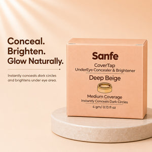 Sanfe CoverTap Undereye Concealer & Brightener - Deep Beige