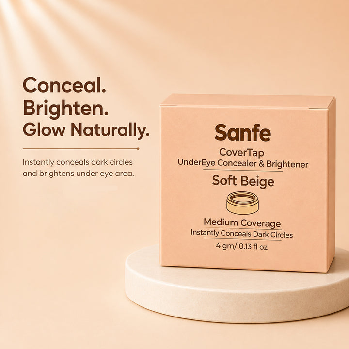 Sanfe CoverTap Undereye Concealer & Brightener - Soft Beige