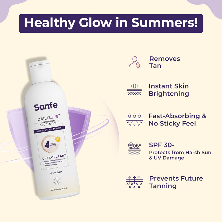 Sanfe DailyLite Tan Removal Body Lotion