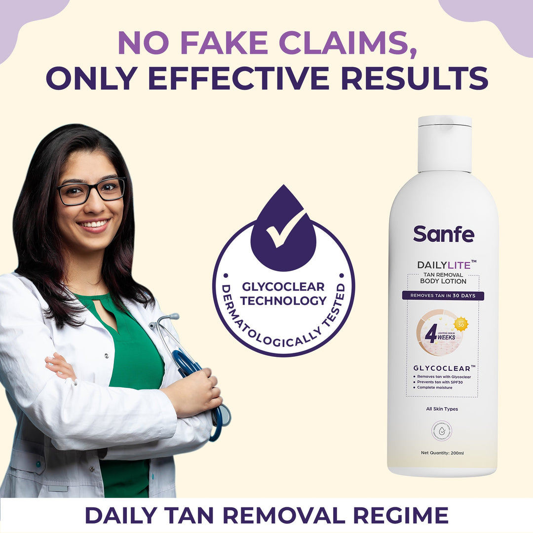 Sanfe DailyLite Tan Removal Body Lotion