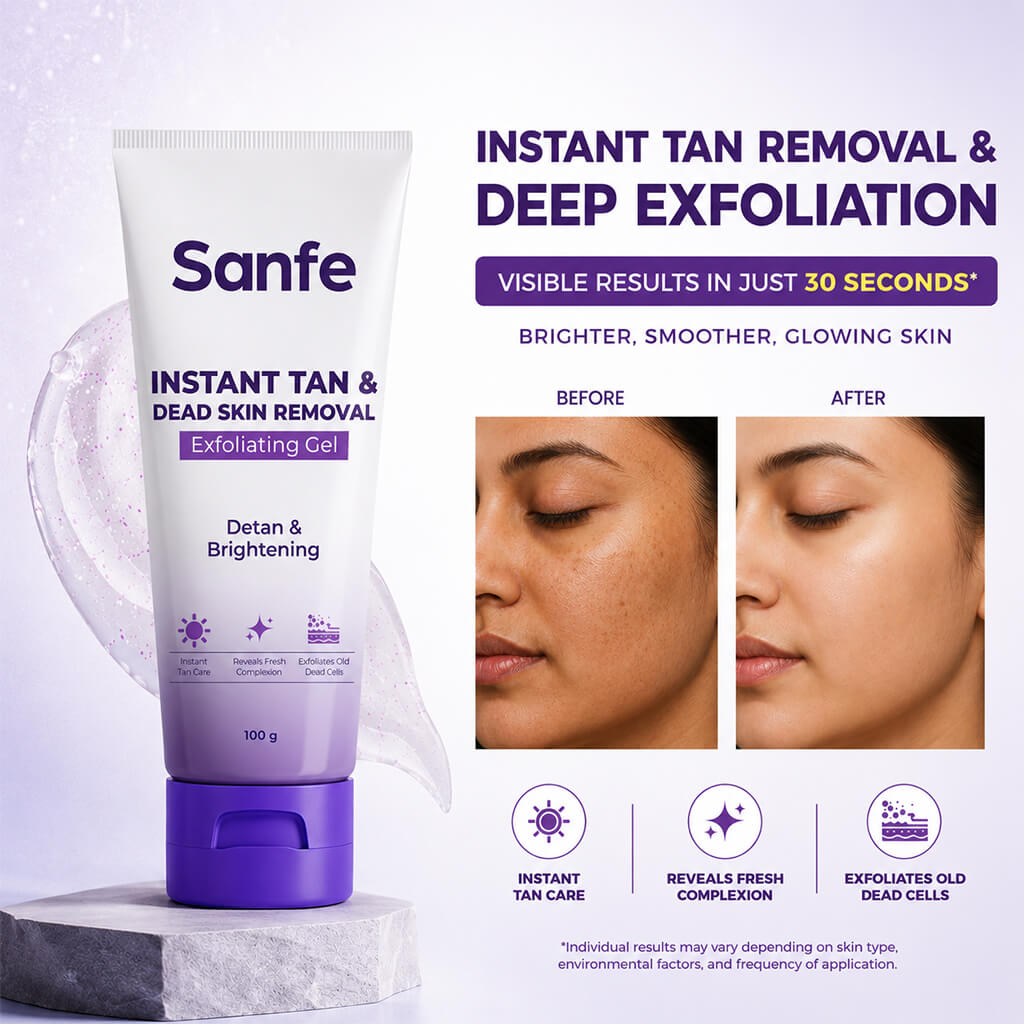 Sanfe Instant Tan & Dead Skin Removal Exfoliating Gel
