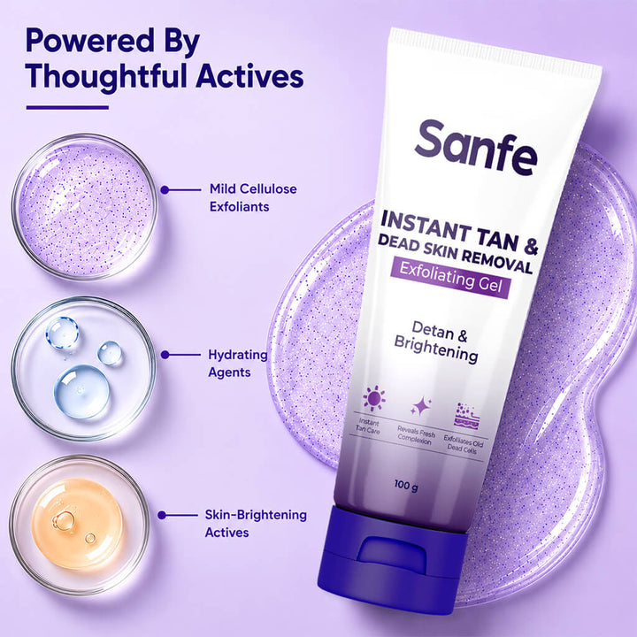Sanfe Instant Tan & Dead Skin Removal Exfoliating Gel