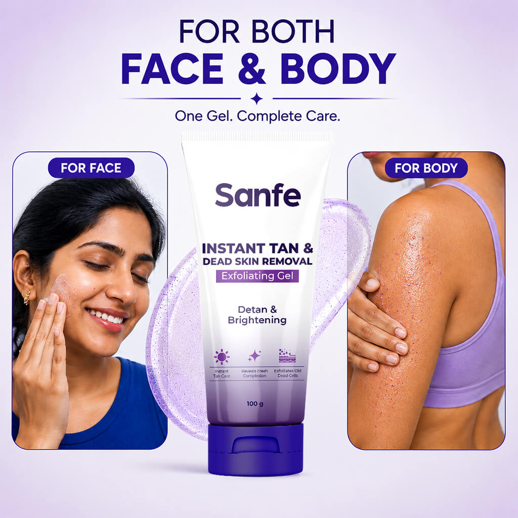 Sanfe Instant Tan & Dead Skin Removal Exfoliating Gel