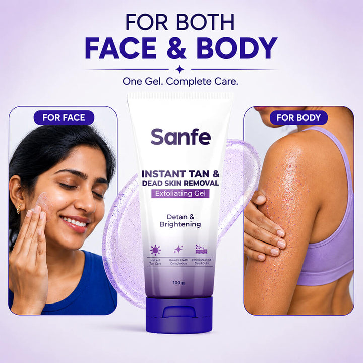 Sanfe Instant Tan & Dead Skin Removal Exfoliating Gel
