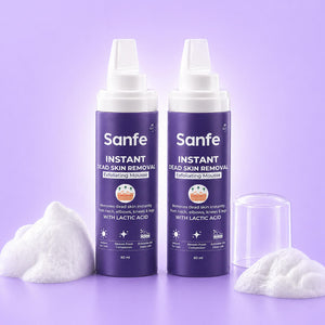 Sanfe Instant Dead Skin Removal Exfoliating Mousse - 60ml (Pack of 2)