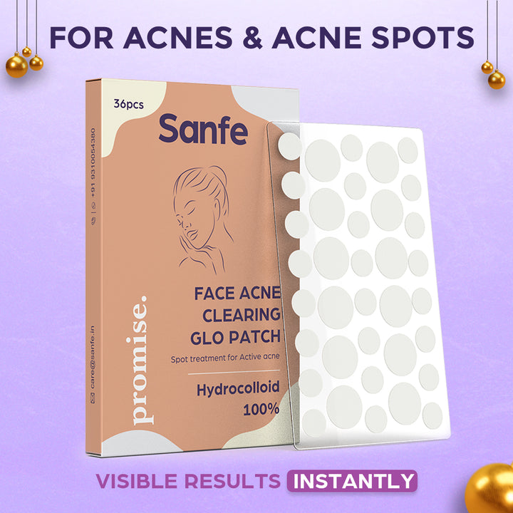 Sanfe Face Acne Glo Patch - Pack of 36