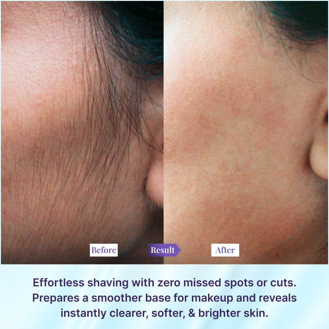 Sanfe Facial Hair Removal Combo | Hair Identifier Spray & Face Razor