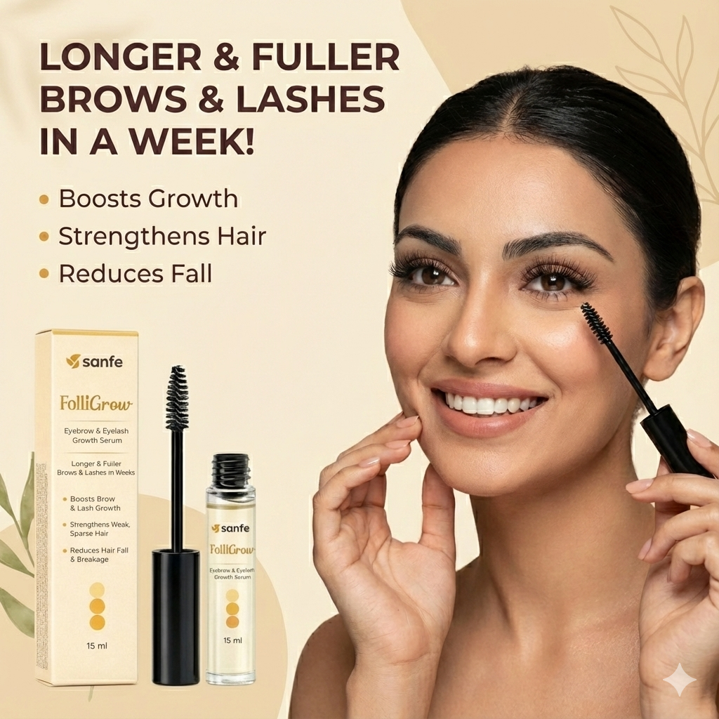 Sanfe FolliGrow Eyebrow & Eyelash Growth Serum (15g)