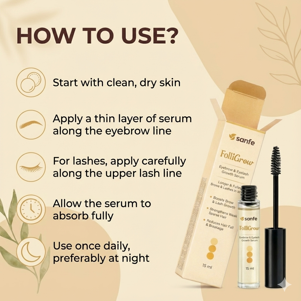 Sanfe FolliGrow Eyebrow & Eyelash Growth Serum (15g)