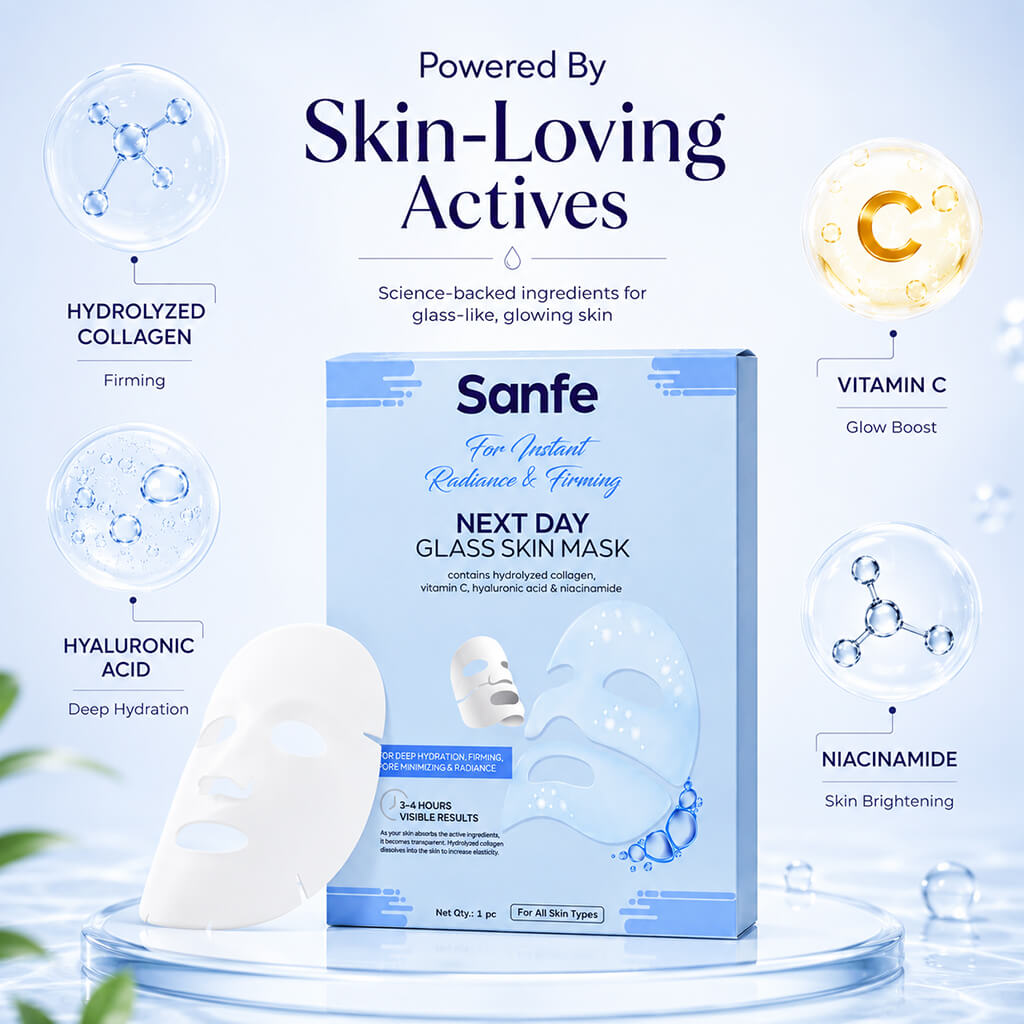 Korean Glass Skin Mask - Pack of 3