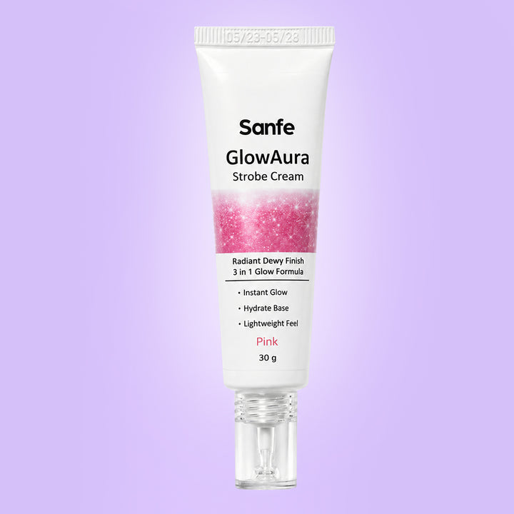Sanfe GlowAura Strobe Cream (Pink) 30gm