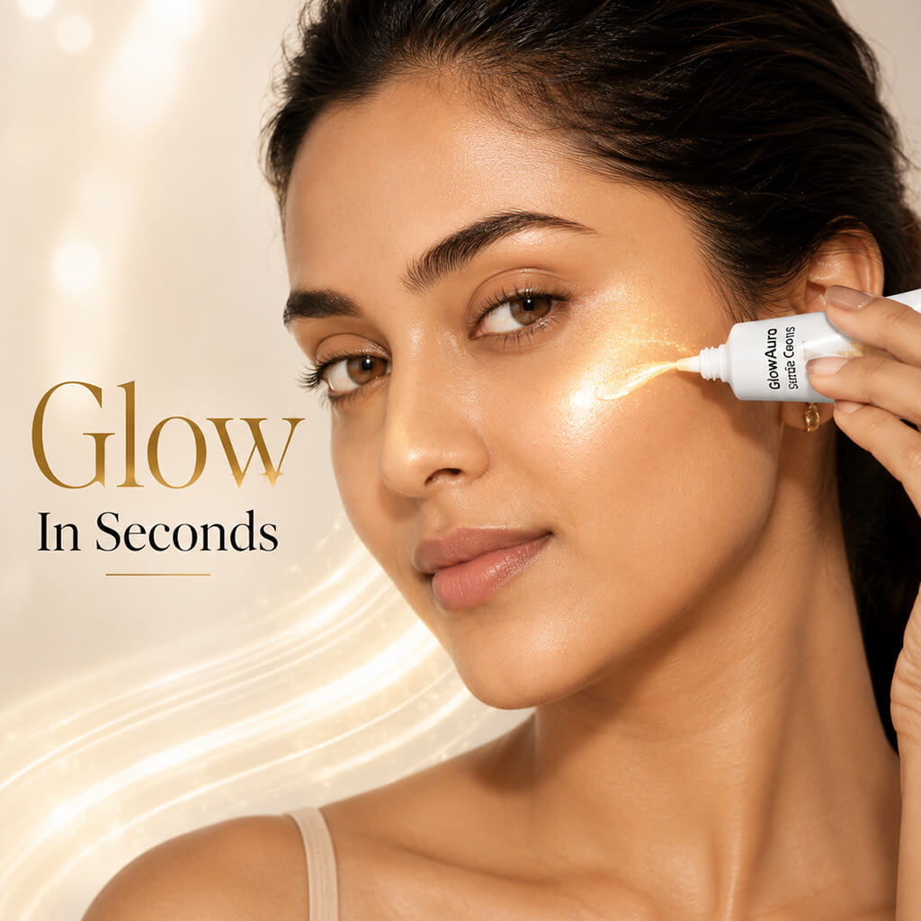 Sanfe GlowAura Strobe Cream (Gold) 30gm