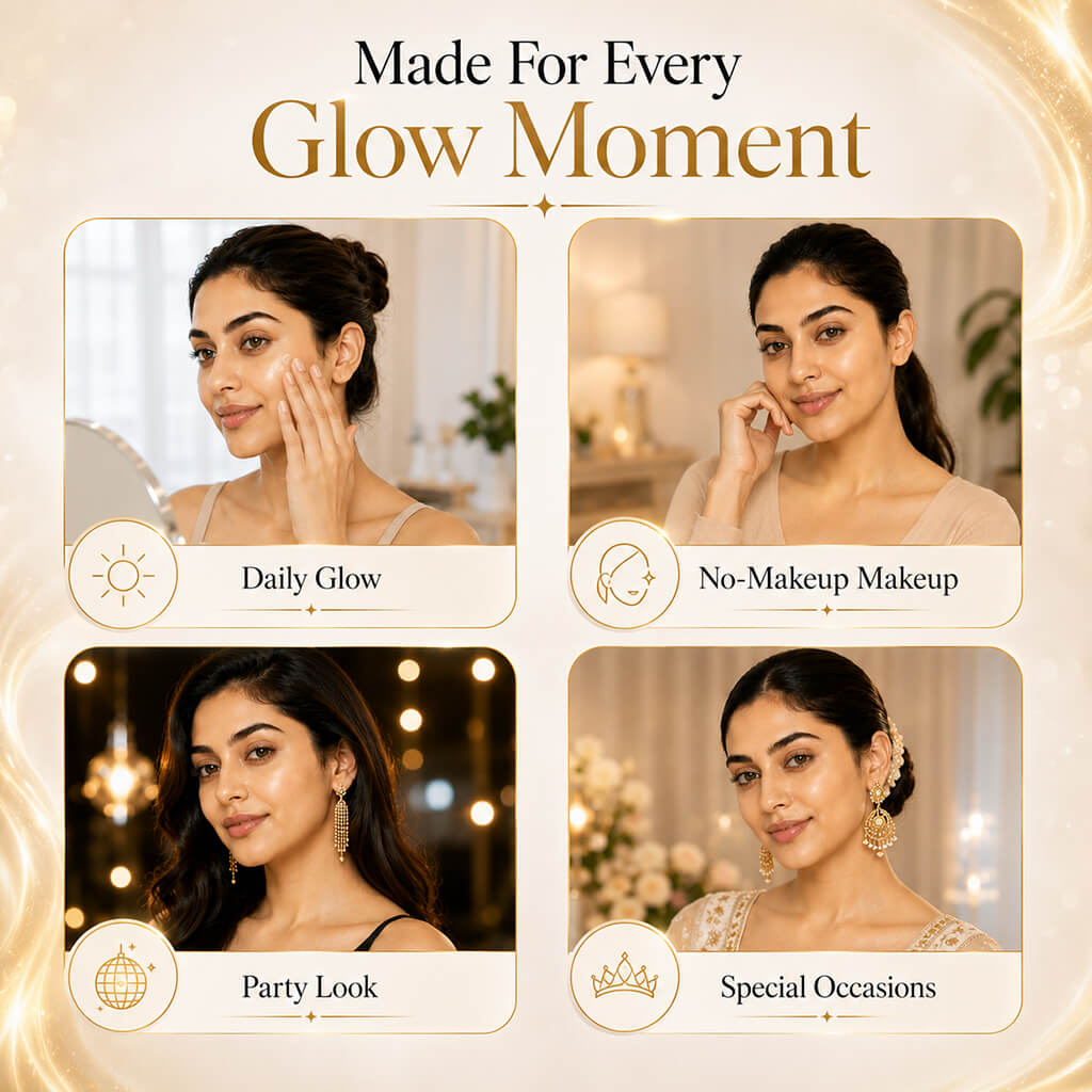 Sanfe GlowAura Strobe Cream (Gold) 30gm