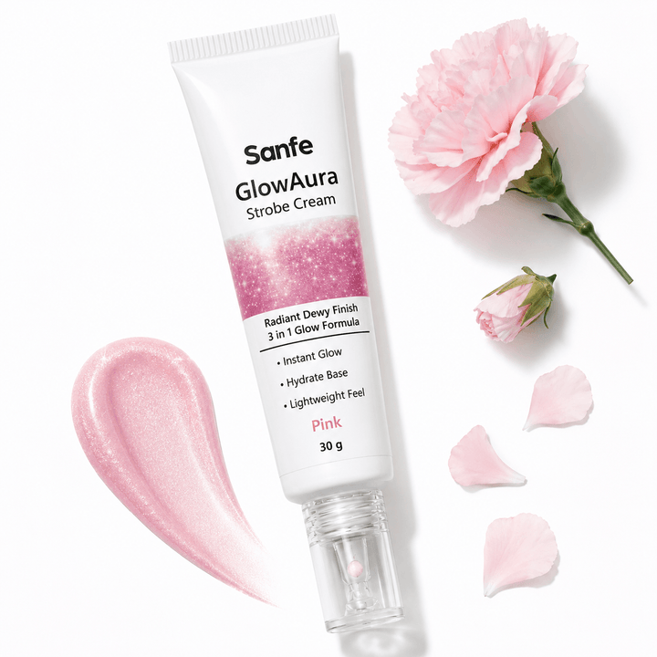 Sanfe GlowAura Strobe Cream (Pink) 30gm