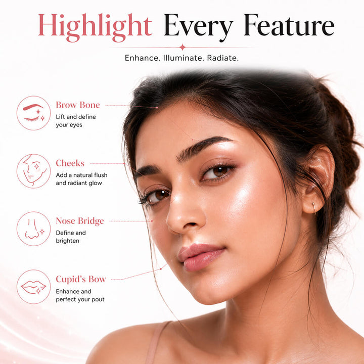 Sanfe GlowAura Strobe Cream (Rose Gold) 30gm