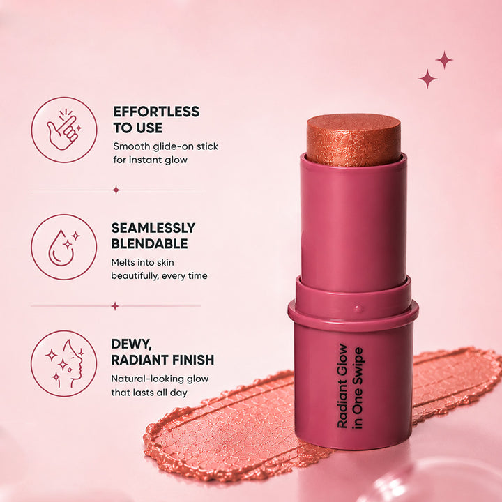 Sanfe Glow Stick Highlighter Rose Gold