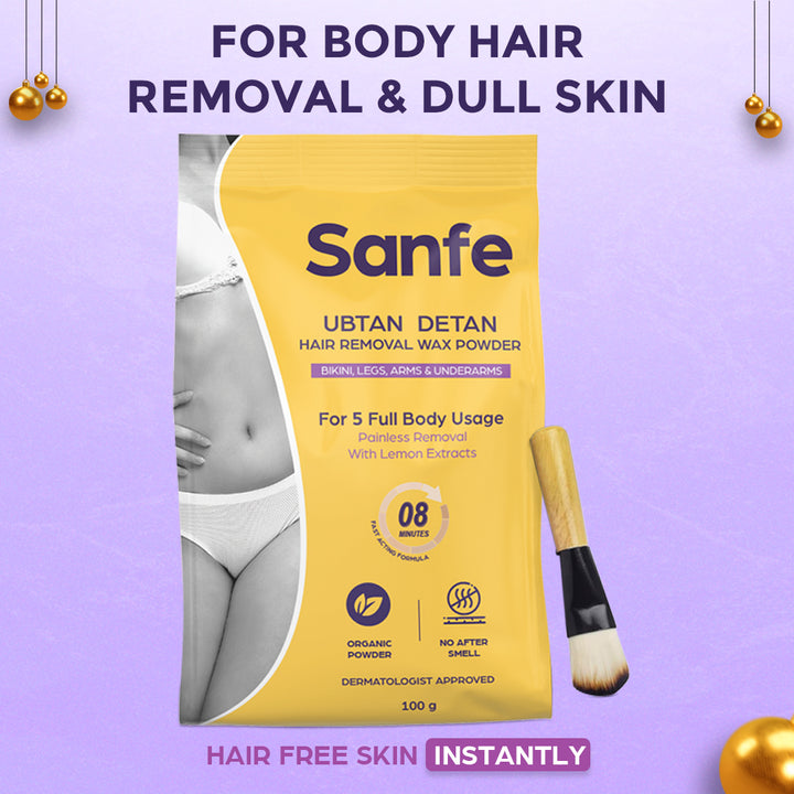 Sanfe Ubtan Detan Hair Removal Wax Powder