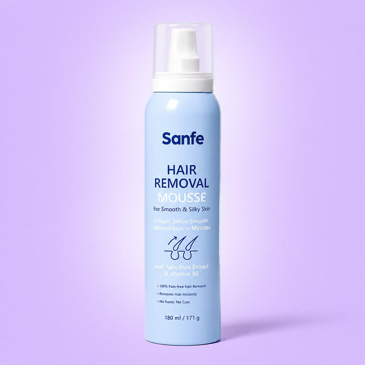 Sanfe Hair Removal Mousse for Silky and Smooth Skin