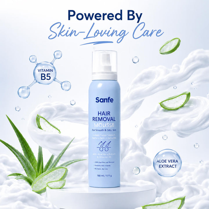 Sanfe Hair Removal Mousse for Silky and Smooth Skin