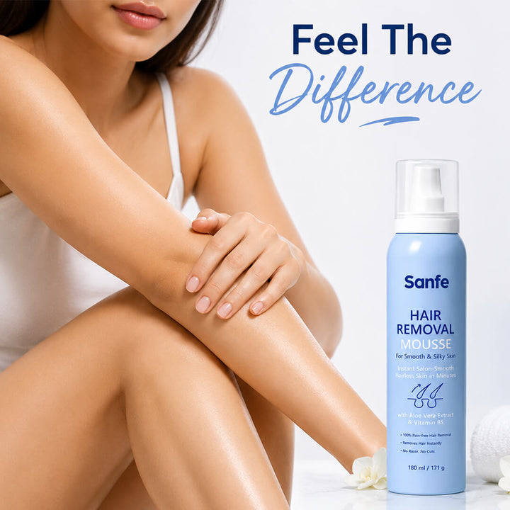 Sanfe Hair Removal Mousse for Silky and Smooth Skin