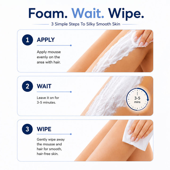 Sanfe Hair Removal Mousse for Silky and Smooth Skin