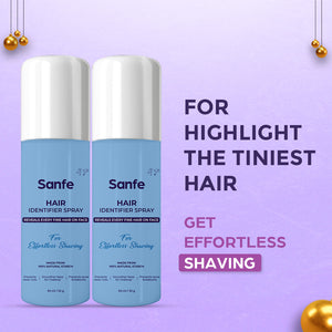 Sanfe Facial Hair Identifier Spray (Pack of 2)
