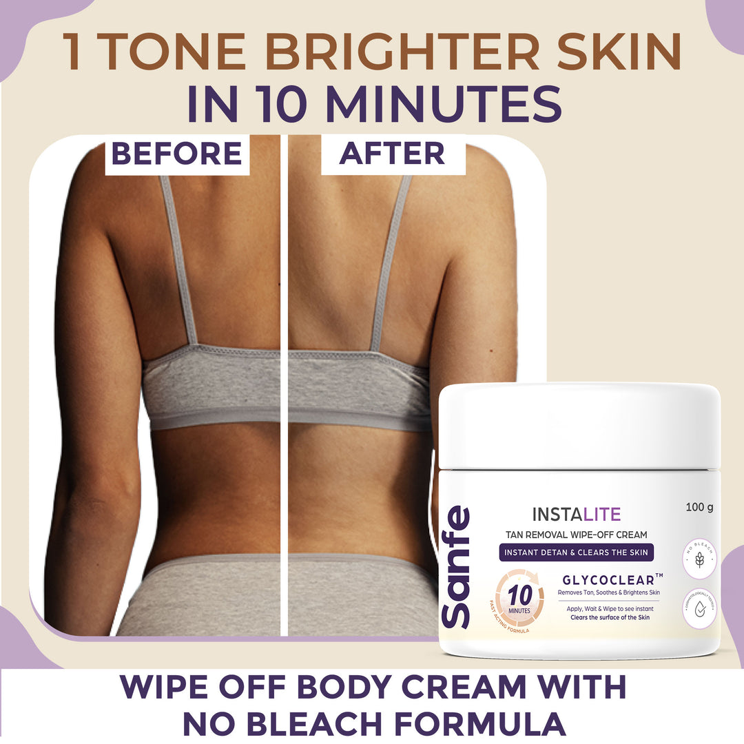 -Instalite Wipe Off Detan Body Cream 100gm