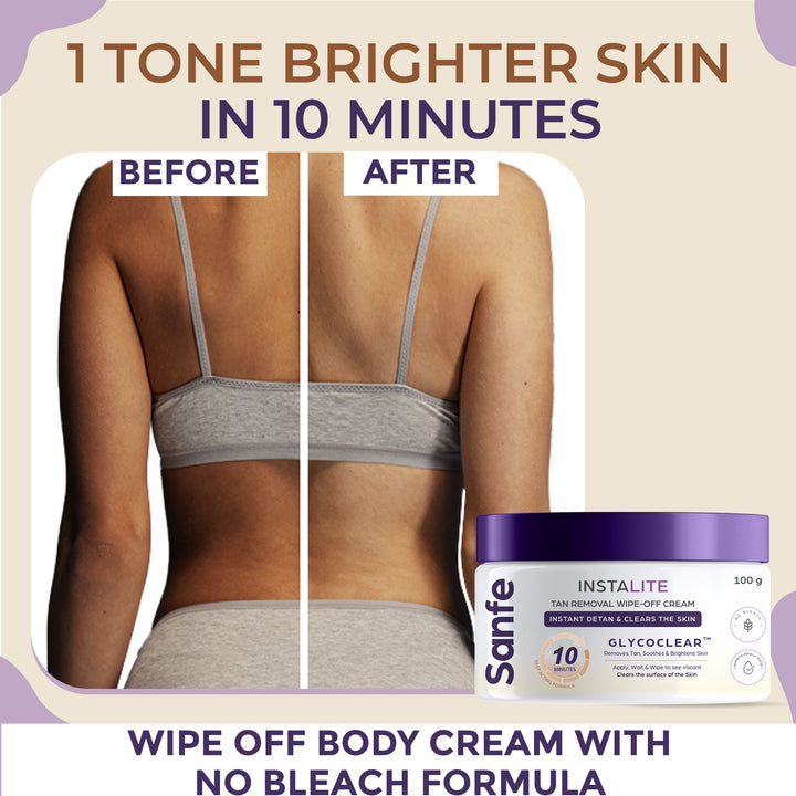 Instalite Wipe Off Detan Body Cream 100gm