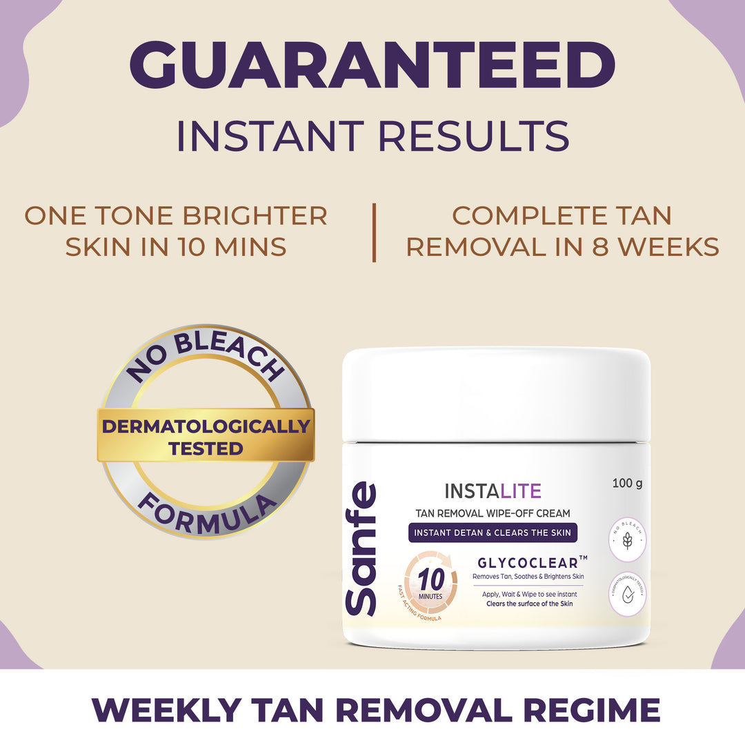 -Instalite Wipe Off Detan Body Cream 100gm