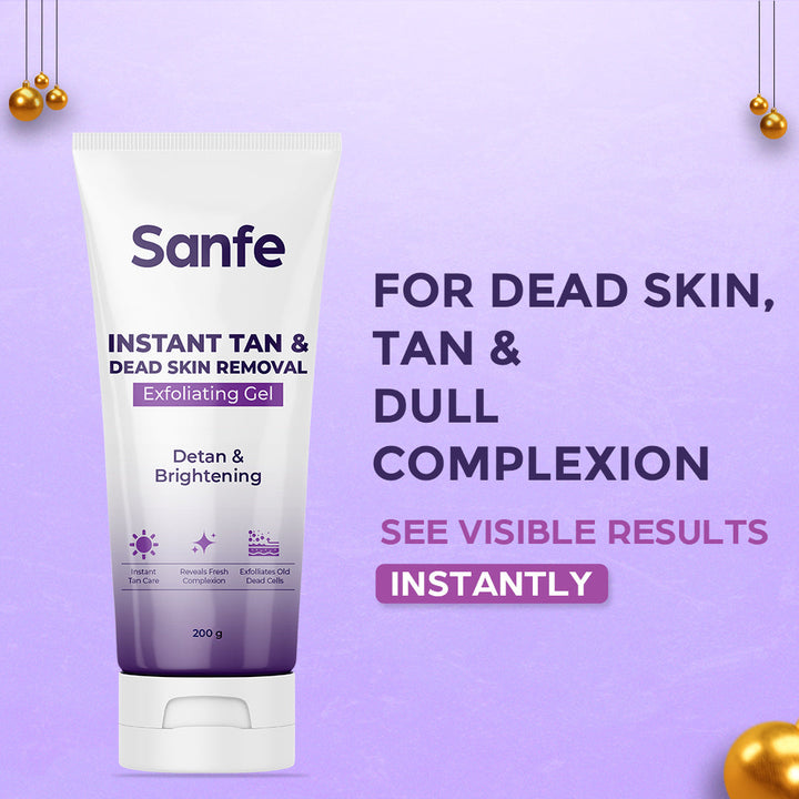 Sanfe Instant Tan & Dead Skin Removal Exfoliating Gel 200g