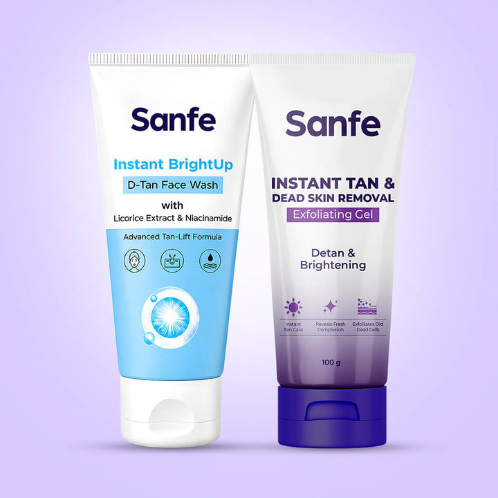 Instant BrightUp D-Tan & Exfoliating Glow Combo
