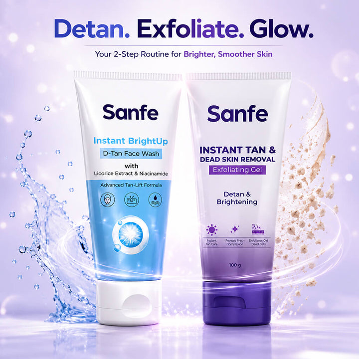 Instant BrightUp D-Tan & Exfoliating Glow Combo