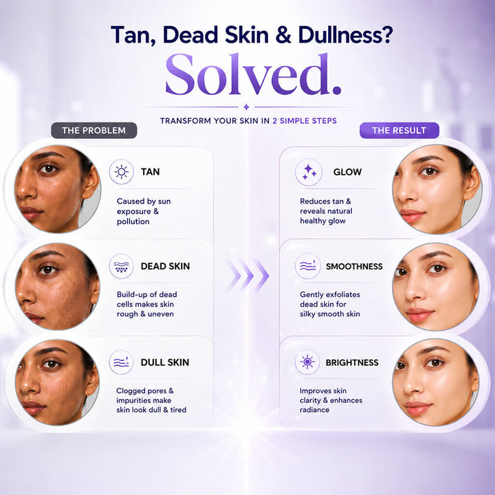 Instant BrightUp D-Tan & Exfoliating Glow Combo