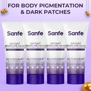 Sanfe Instant Tan & Dead Skin Removal Exfoliating Gel (Pack of 4)