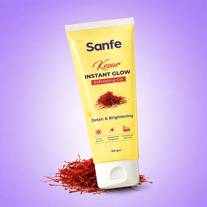 Sanfe Kesar Instant Glow Exfoliating Gel - 100g