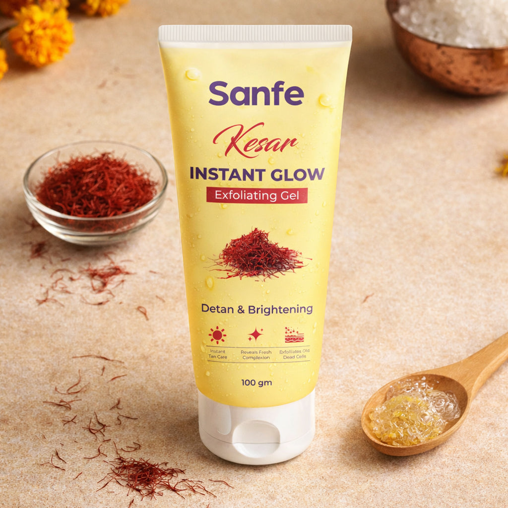 Sanfe Kesar Instant Glow Exfoliating Gel - 100g